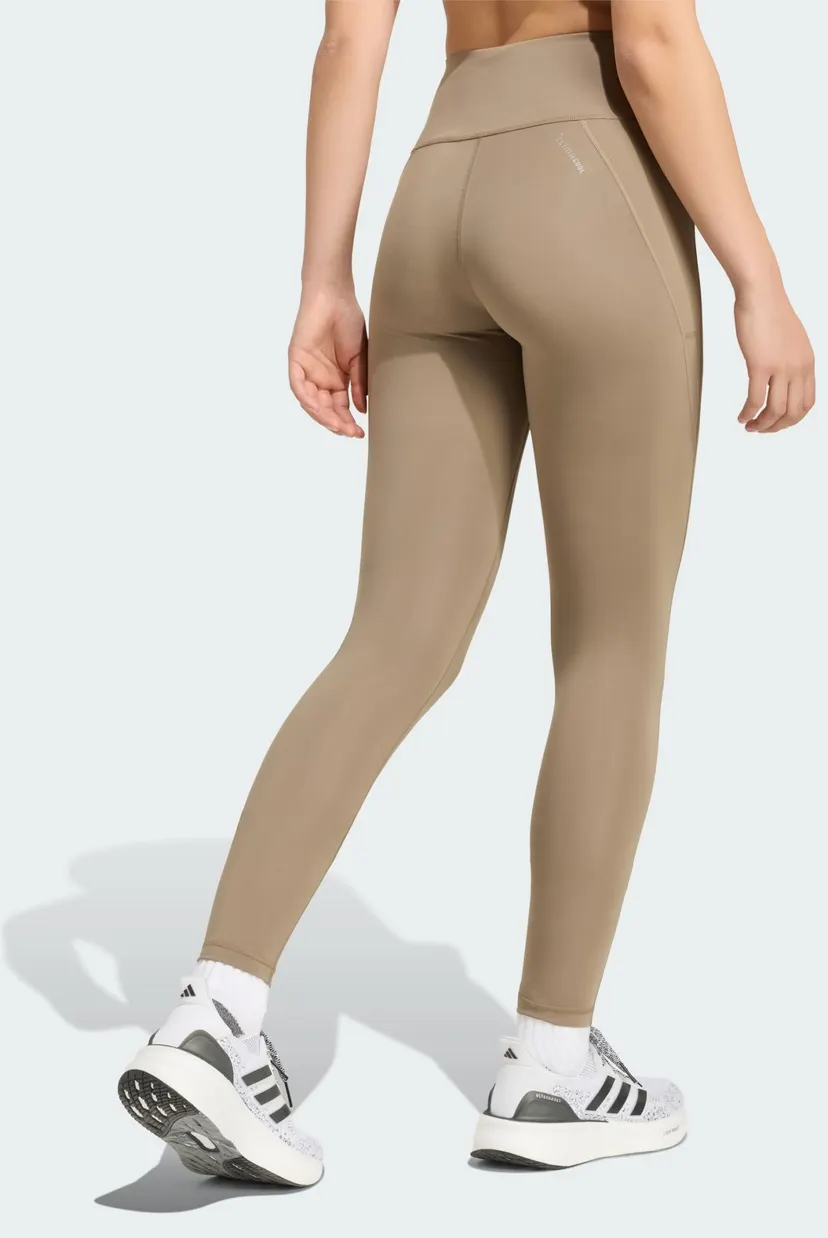 Женские бежевые тайтсы Run Essentials Full Length 3