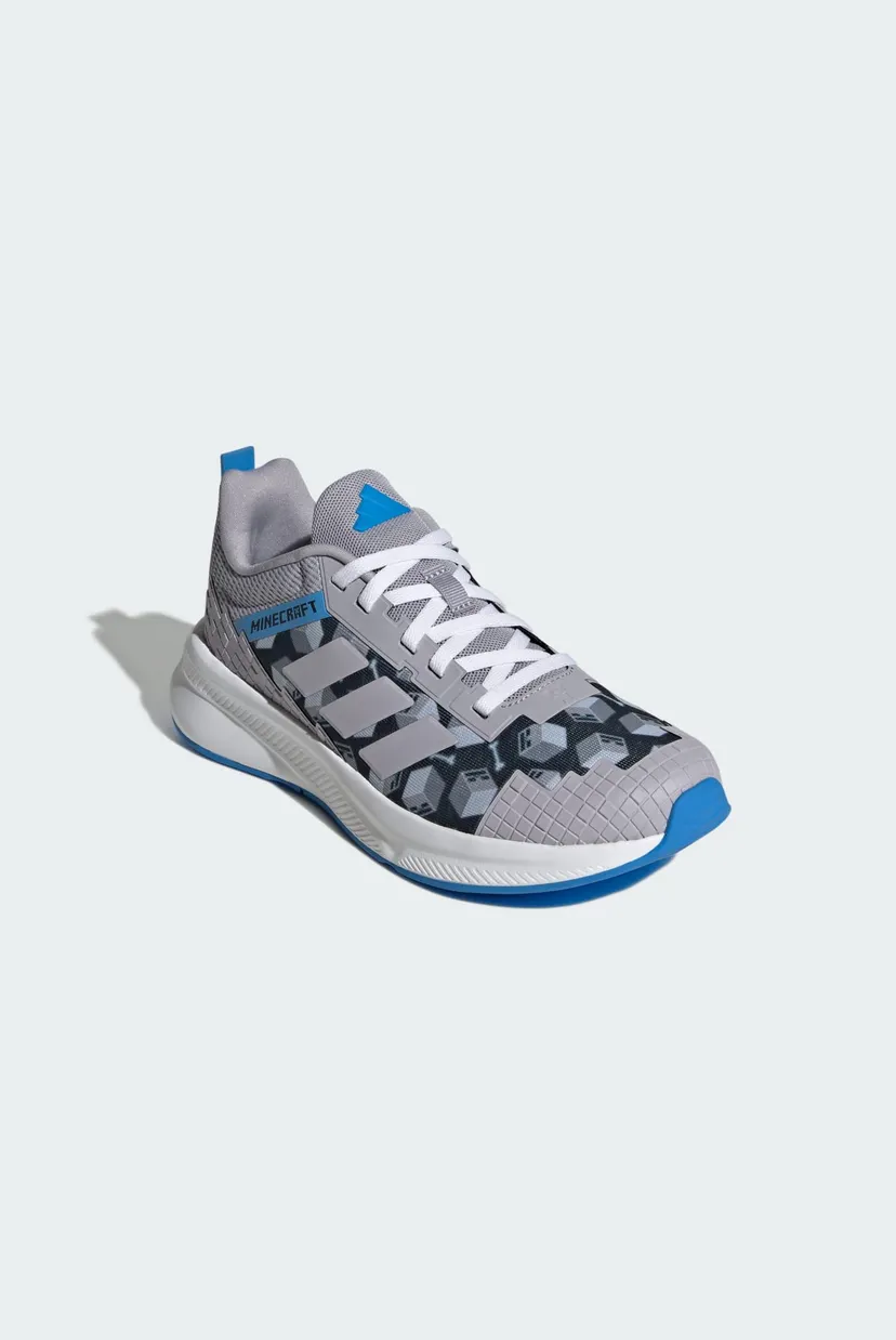 Детские серые кроссовки ADIDAS MINECRAFT FORTARUN 4.0 JUNIOR 4