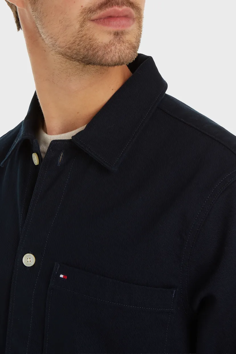 Чоловіча темно-синя сорочка TWILL SHIRT JACKET 3