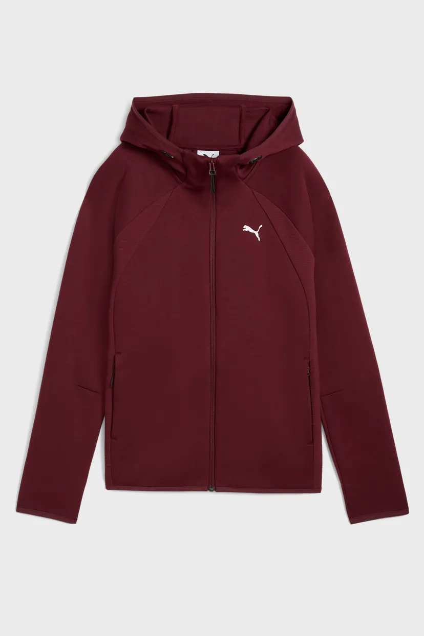Жіноче бордове худі Evostripe Full-Zip Hoodie Women 4