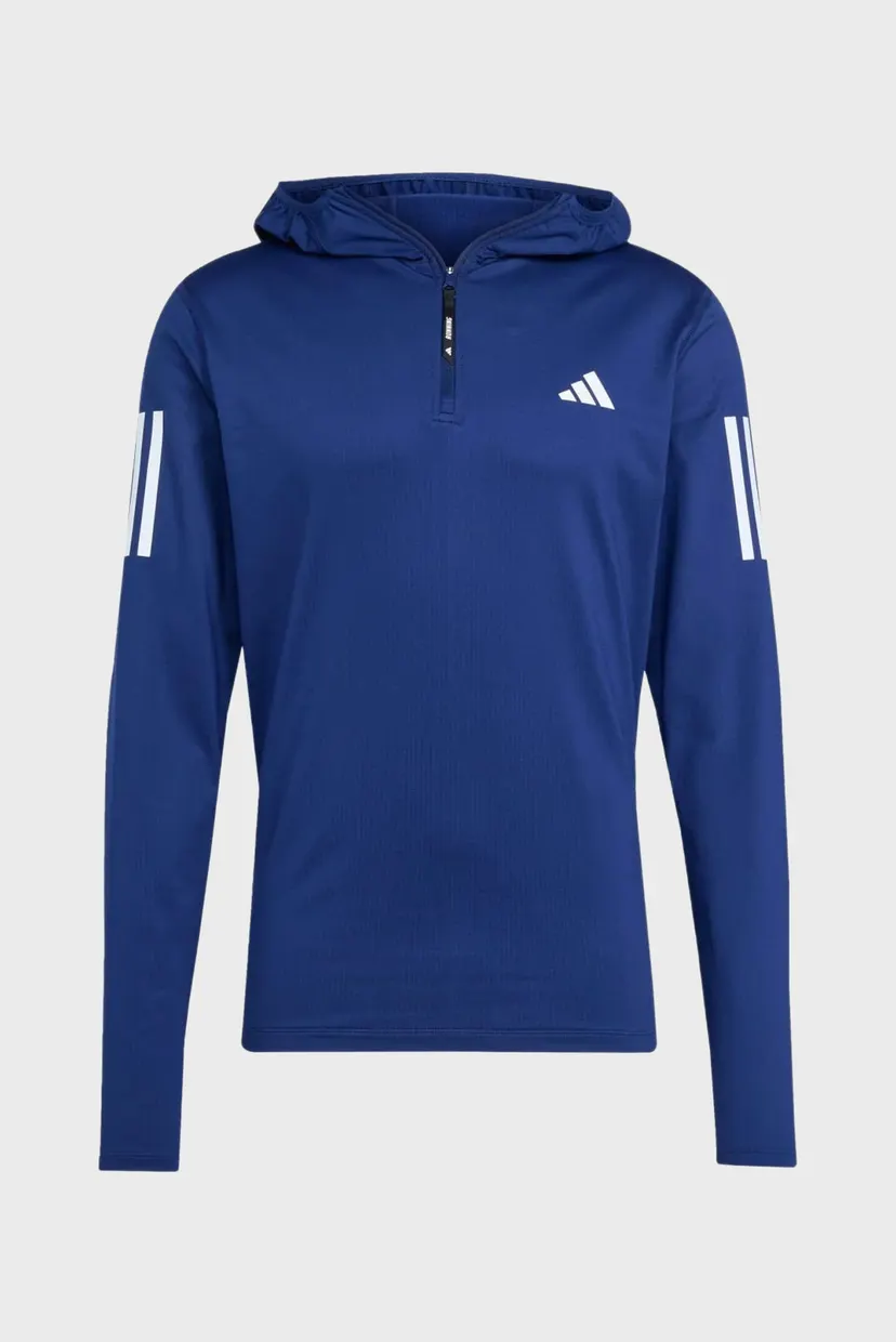 Чоловіче синє худі Own The Run Winterized Hooded Half-Zip 6