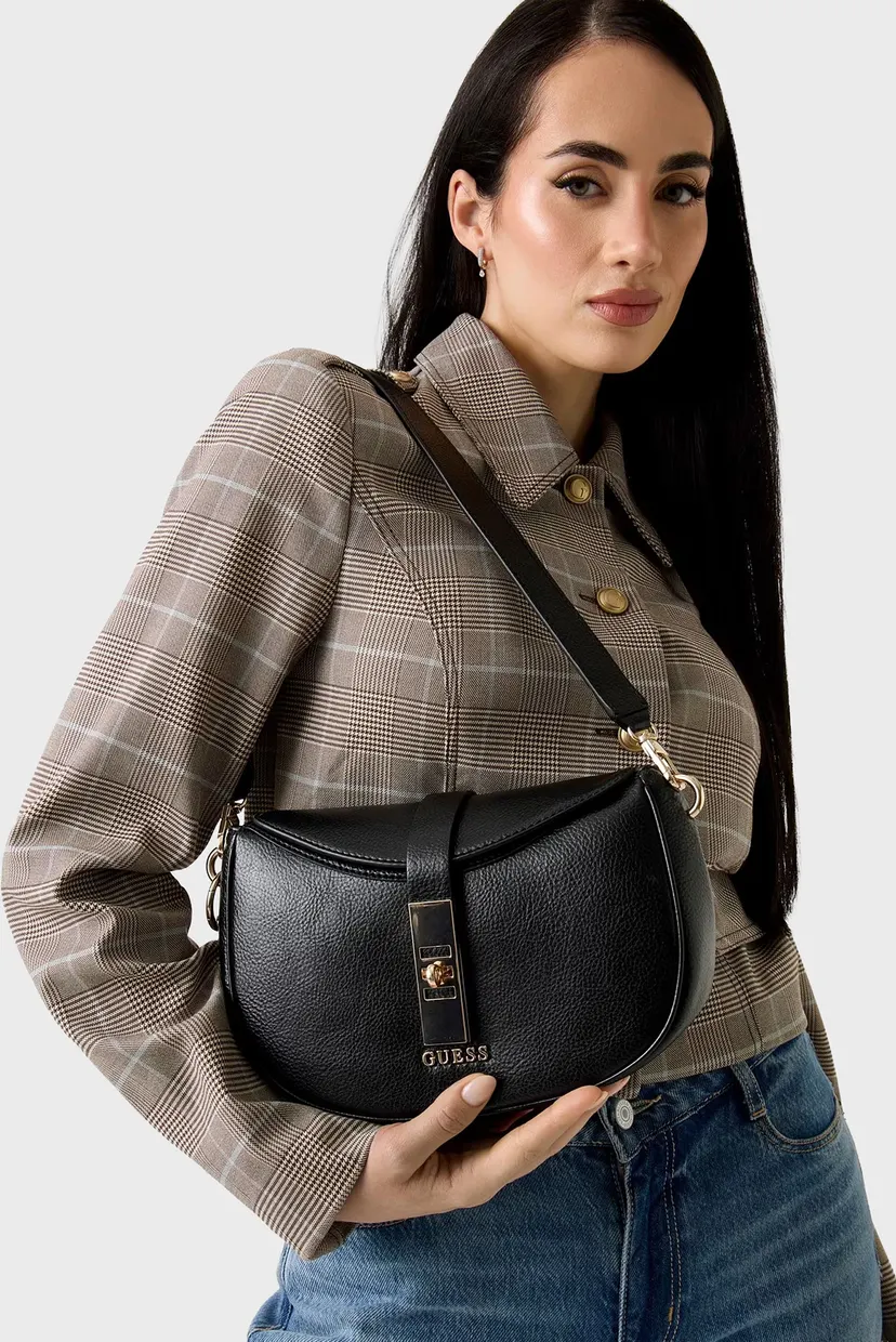 Женская черная сумка BROOKE Guess HWBG9897180 — MD-Fashion