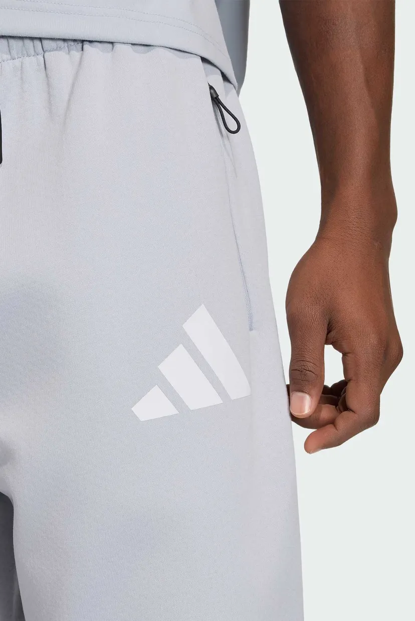 Чоловічі світло-сірі спортивні штани adidas Z.N.E. Open-Hem 4