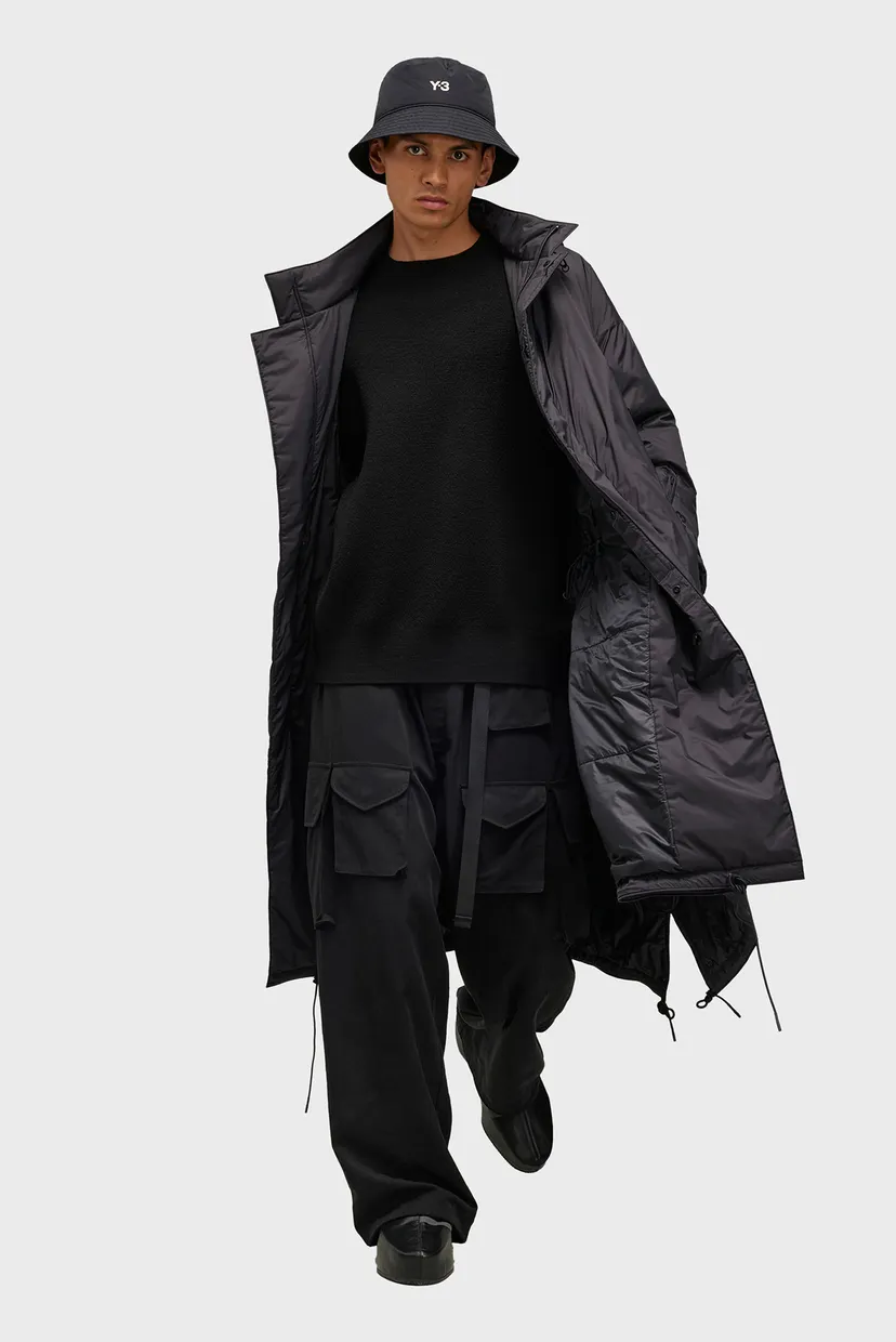 ジャケット・アウター Y Мужская черная парка Y-3 Padded Hooded adidas IW7486 — MD-Fashion