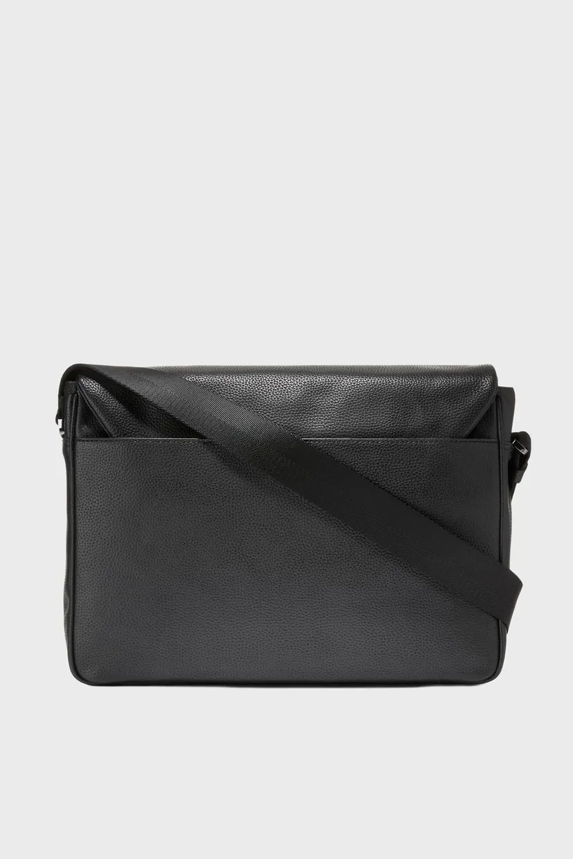 Чоловіча чорна шкіряна сумка Belmont Messenger Bag 3