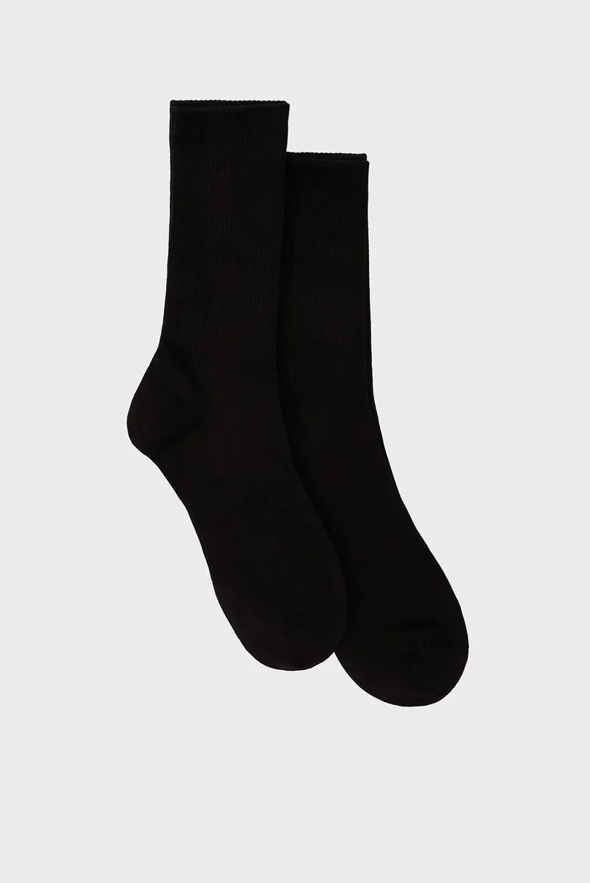 Жіночі чорні шкарпетки (2 пари) essential logo socks set 3