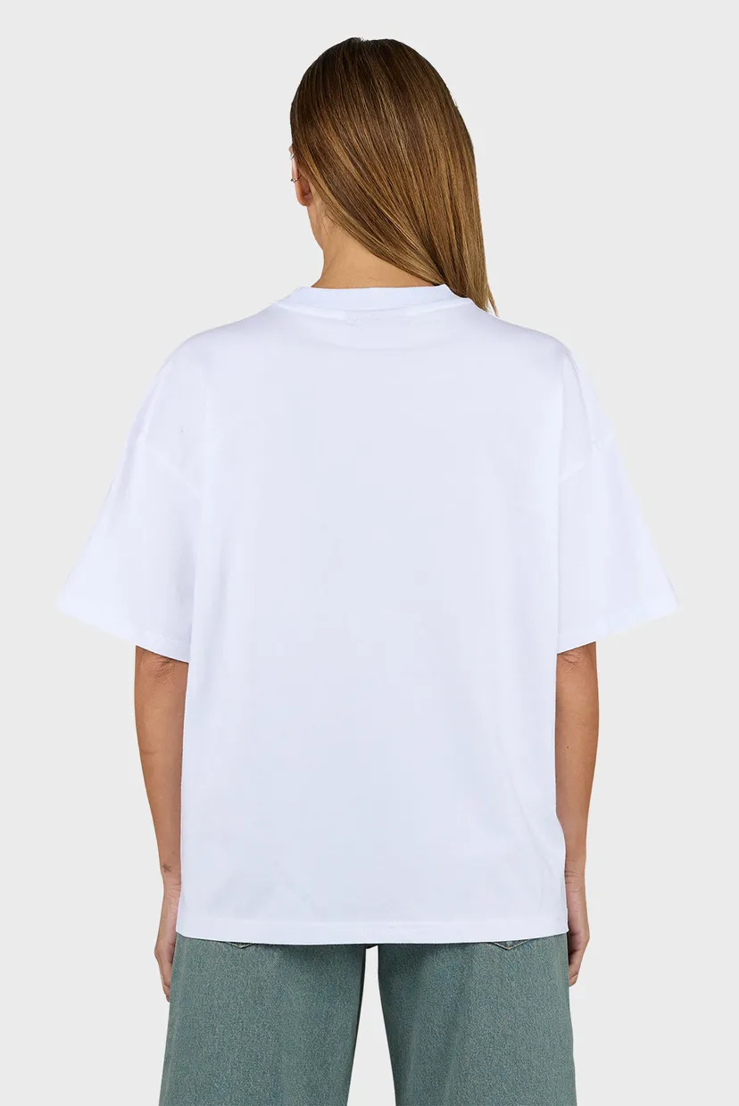 Женская белая футболка Polly Heavy Oversized Tee 4