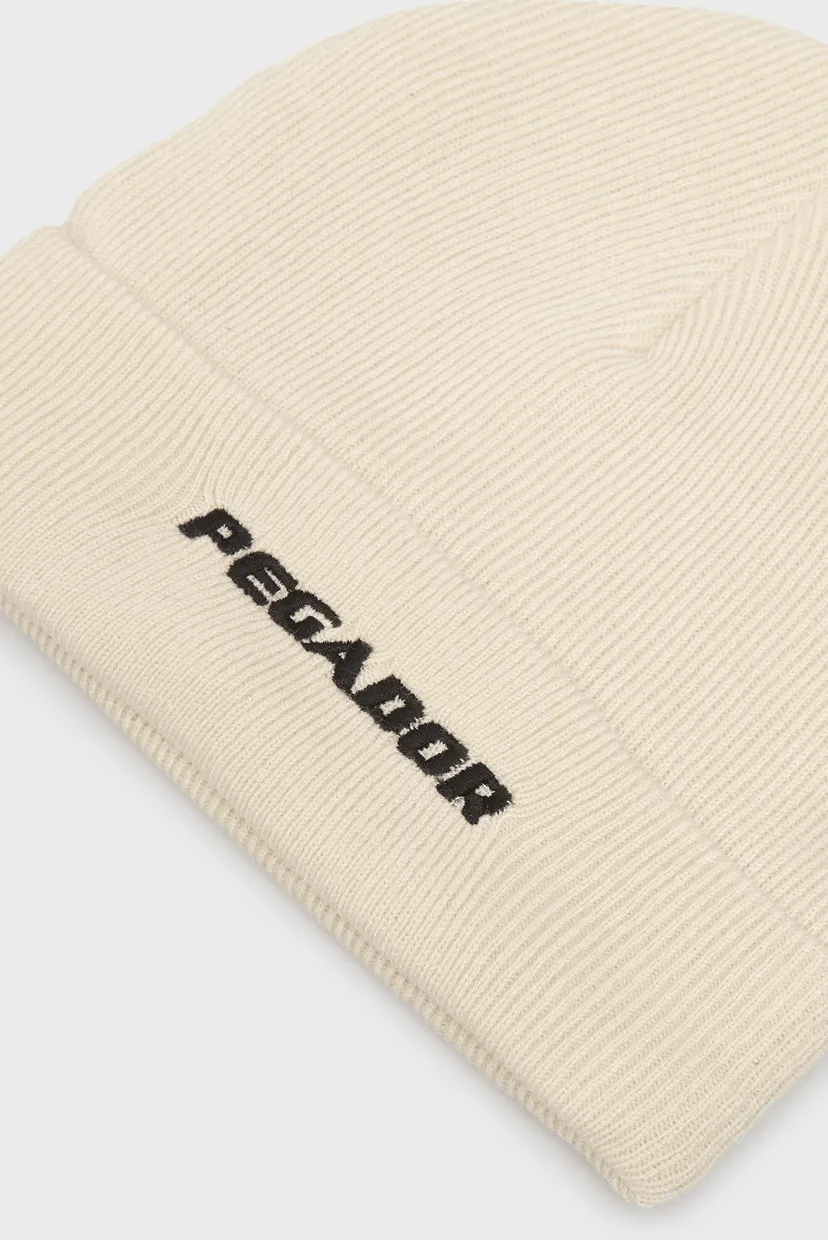 Бежевая шапка Logo Beanie 3