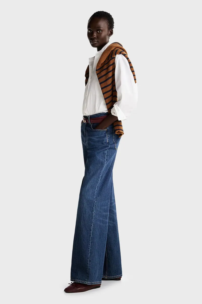 Жіночі темно-сині джинси WIDE LEG HW LOU 4