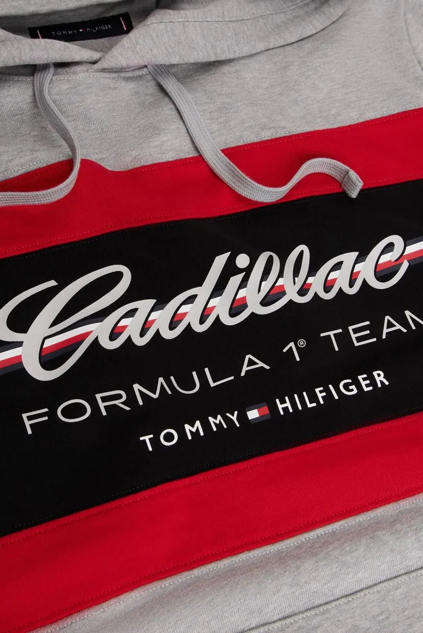 Чоловіче сіре худі TH x Cadillac Formula 1® Team 5