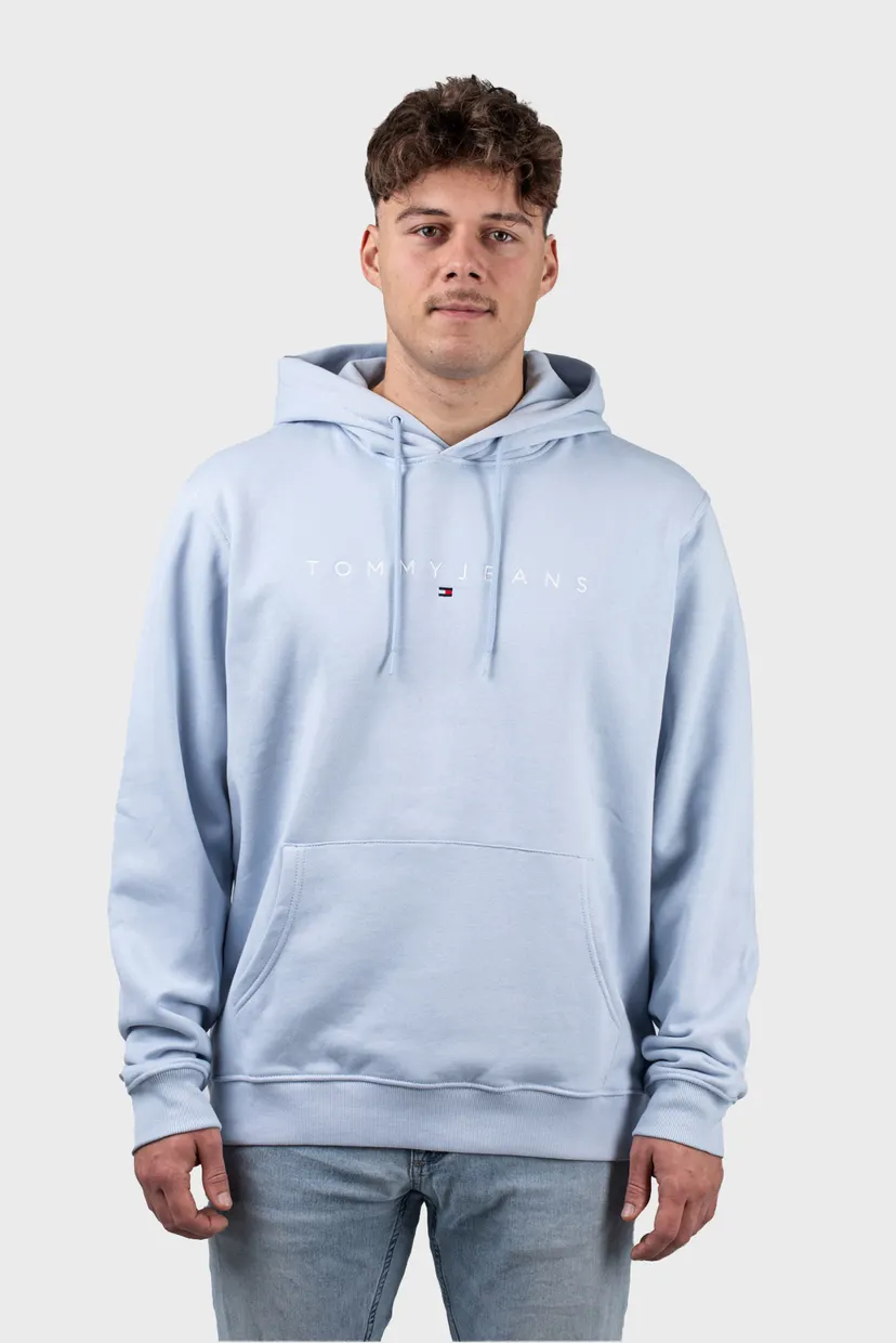 Чоловіче блакитне худі TJM REG LINEAR LOGO 3