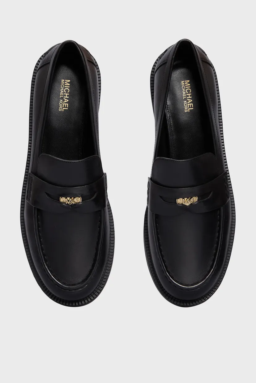 Женские черные кожаные лоферы EDEN LOAFER 4