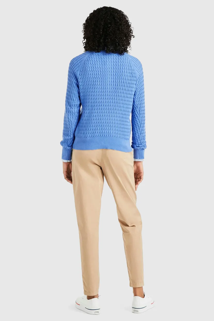 Женский голубой джемпер CO CABLE C-NK SWEATER 3