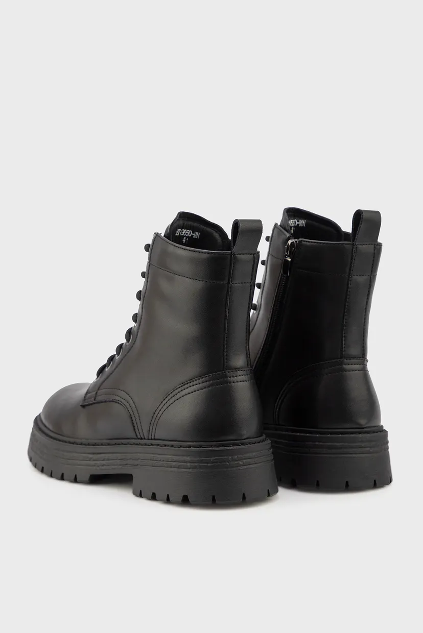 Мужские черные кожаные ботинки 4