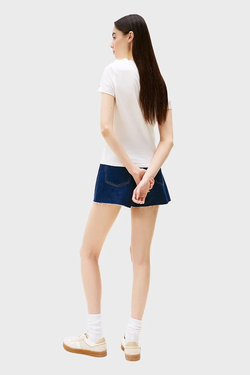 Женская белая футболка TJW SLIM TJ BUTTERFLY 3