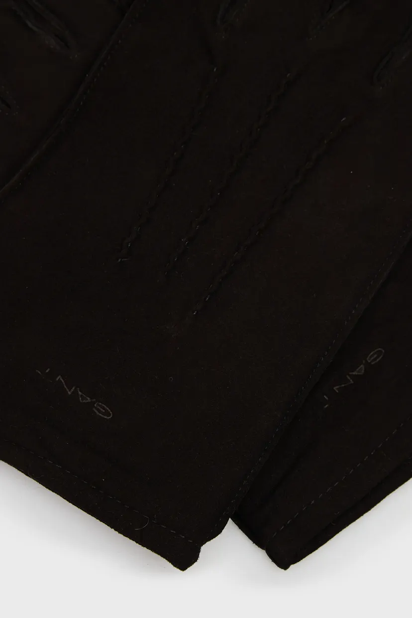Чоловічі чорні замшеві рукавиці CASHMERE 3
