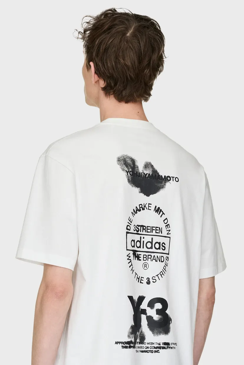 Біла футболка Y-3 Graphic (унісекс) 6