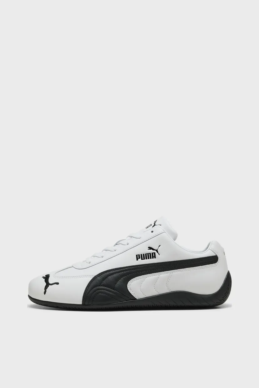 Світло-сірі шкіряні кросівки Speedcat Leather Sneakers Unisex 4