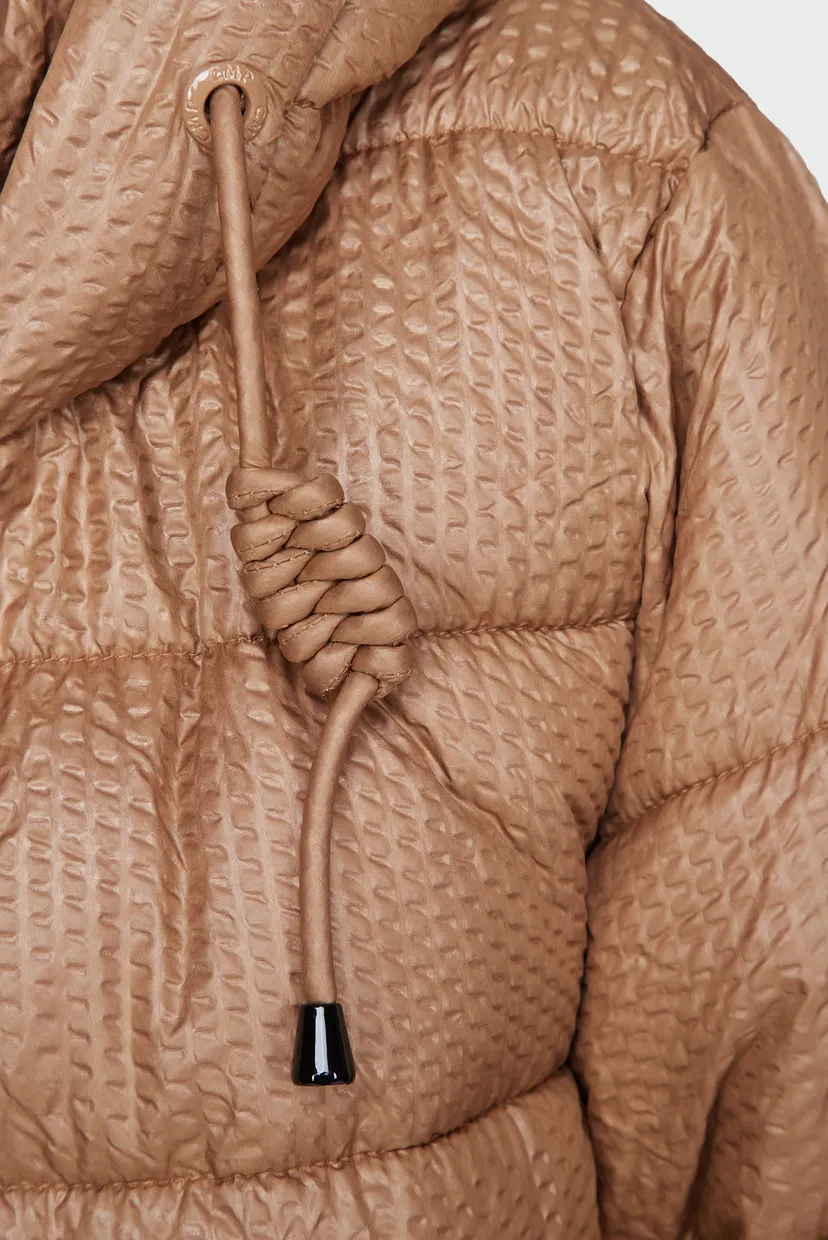 Женская бежевая куртка JACKET FIX HOOD 4