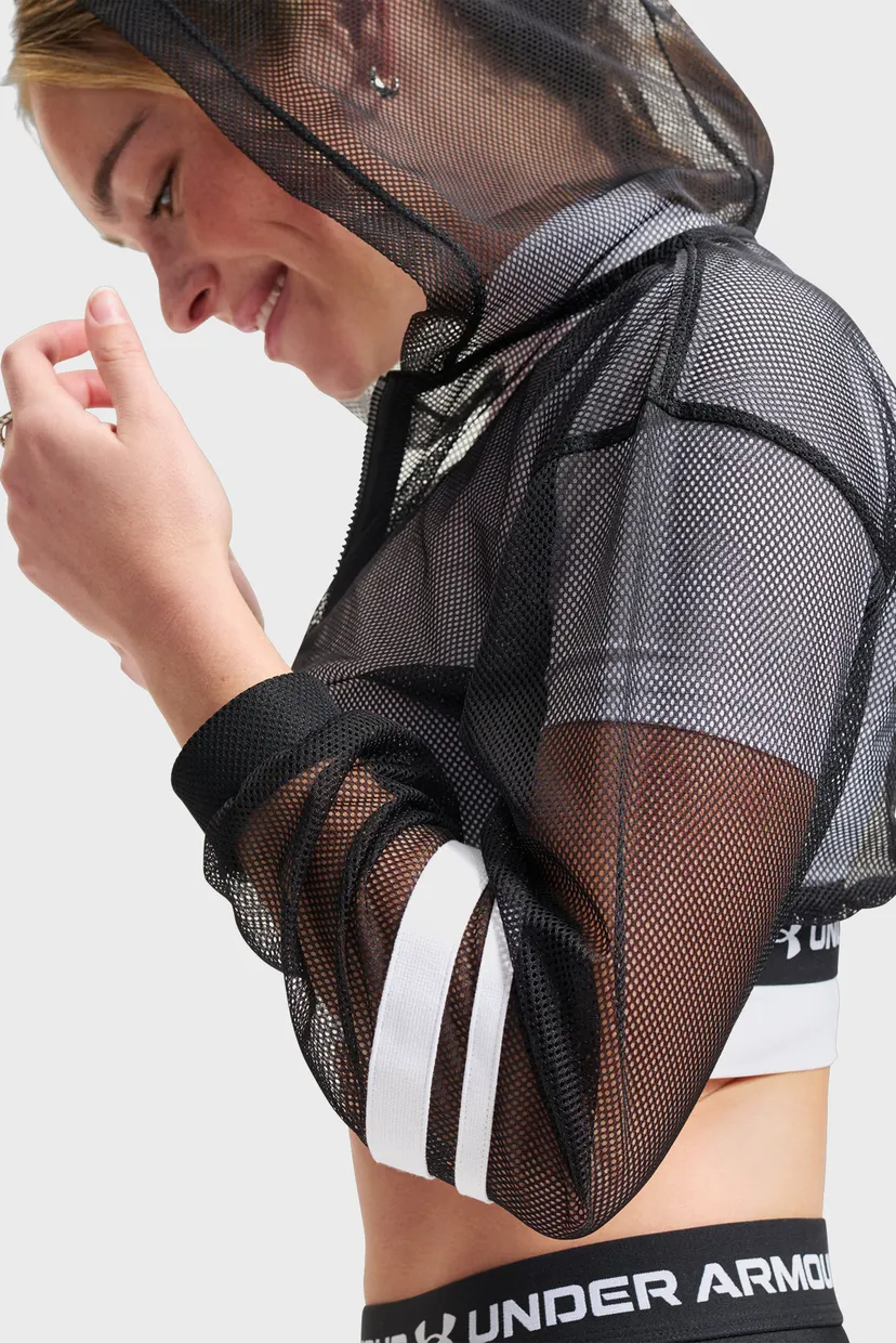 Жіноче чорне худі HeatGear Mesh FZ 6