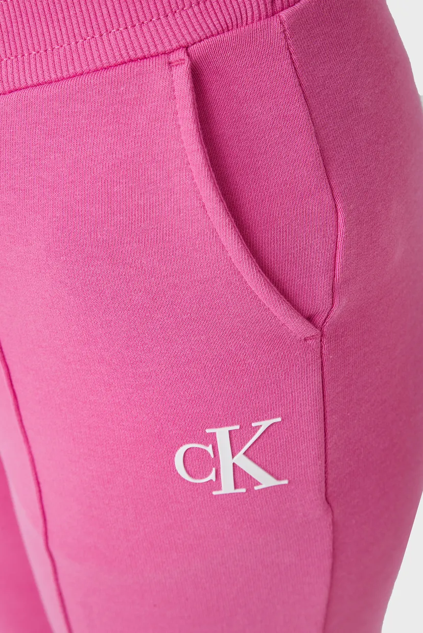 Детские розовые спортивные брюки CK LOGO SWEATPANTS 3