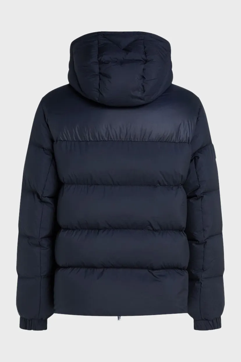 Мужской темно-синий пуховик MIX DOWN HOODED PUFFER JACKET 7