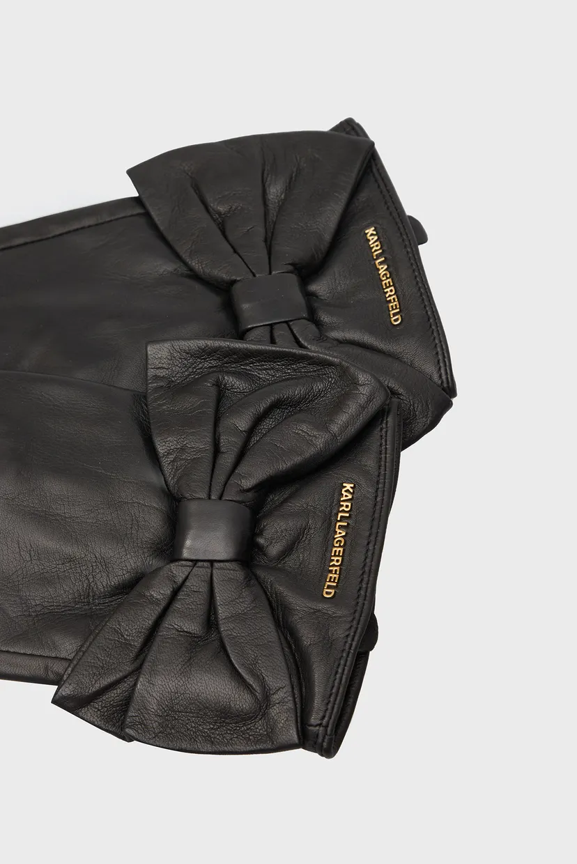 Жіночі чорні шкіряні рукавички K S BOW FF GLOVE 3