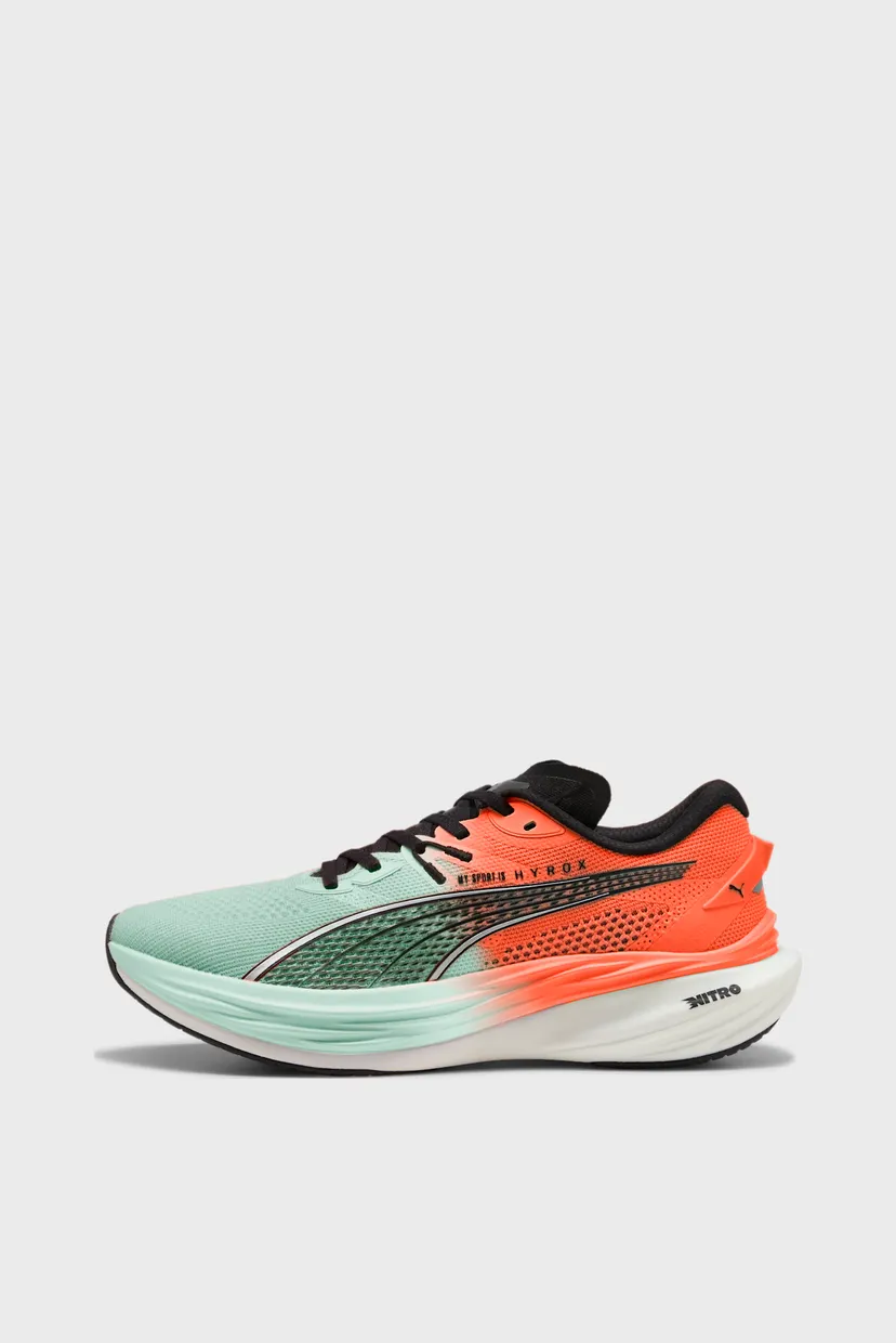 Мужские зеленые кроссовки PUMA x HYROX Deviate NITRO™ 3 Running Shoes Men 3