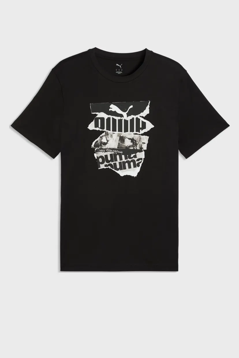 Мужская черная футболка Graphic Photoprint Tee Men 4