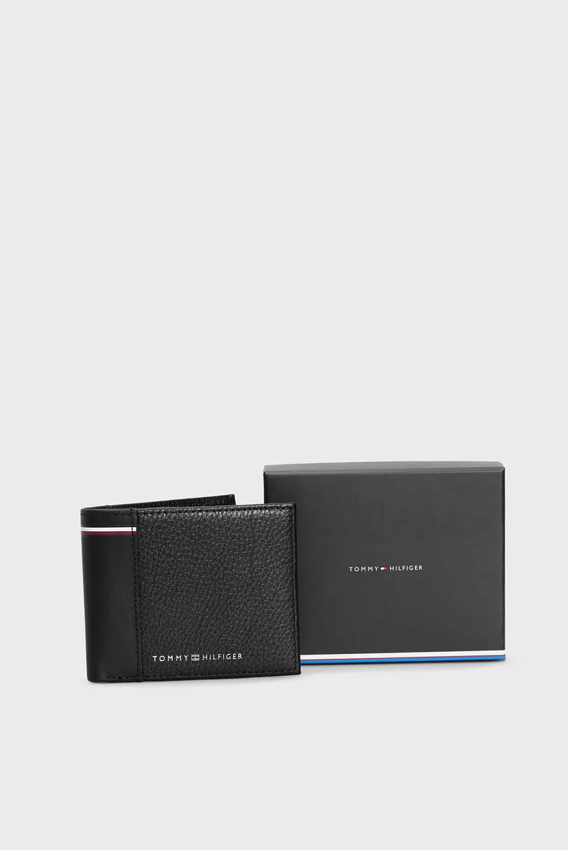 Мужской черный кожаный кошелек TH TRANSIT MINI CC WALLET 5