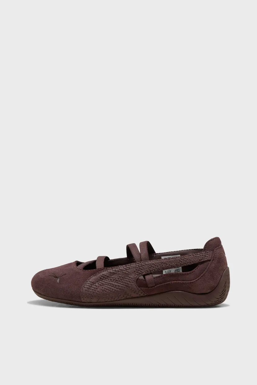 Жіночі коричневі замшеві балетки Speedcat Ballet Sneakers Women 4