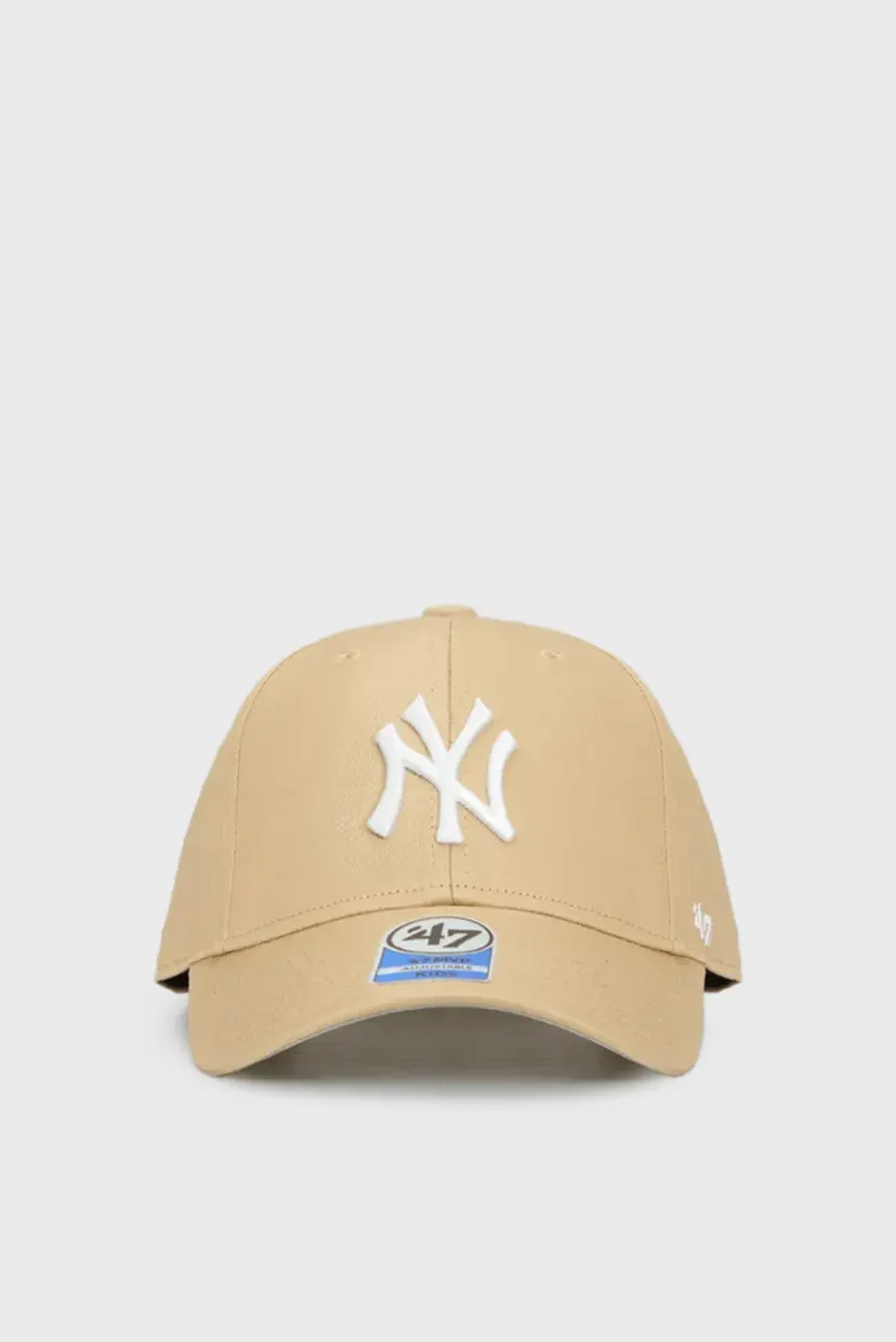 Детская бежевая кепка NEW YORK YANKEES RAISED BASIC 4