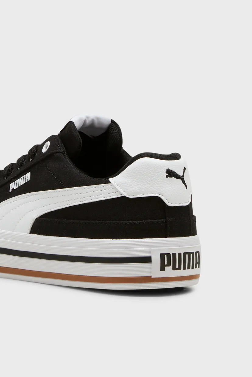 Детские черные кеды Court Classic Vulc Formstrip Youth Sneakers 6