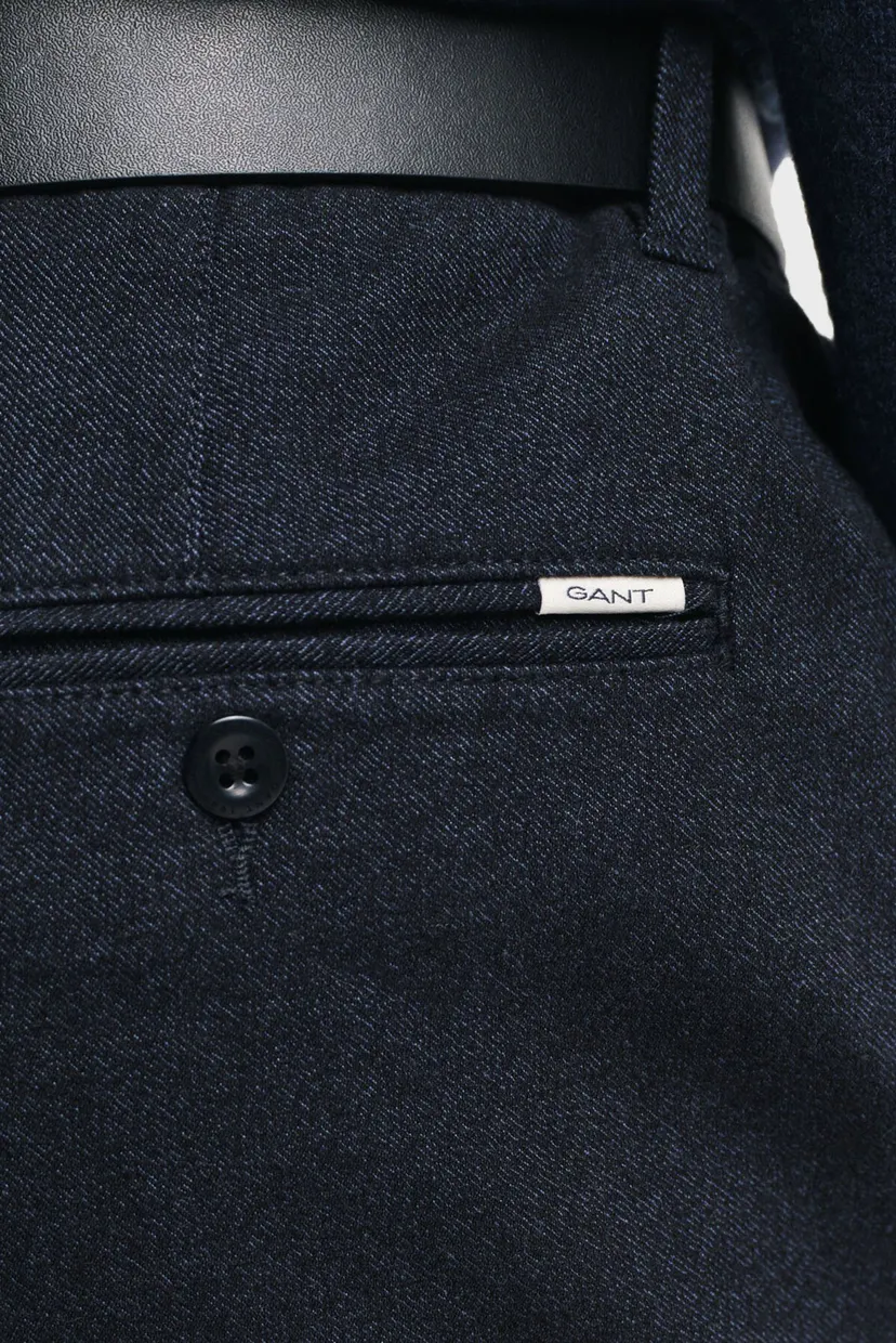 Мужские темно-синие брюки SLIM TWO TONE PANTS 4