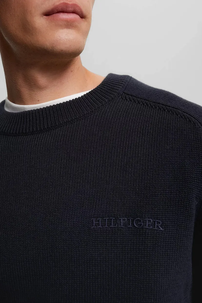 Мужской темно-синий свитшот MONOTYPE CHUNKY COTTON C NK 4