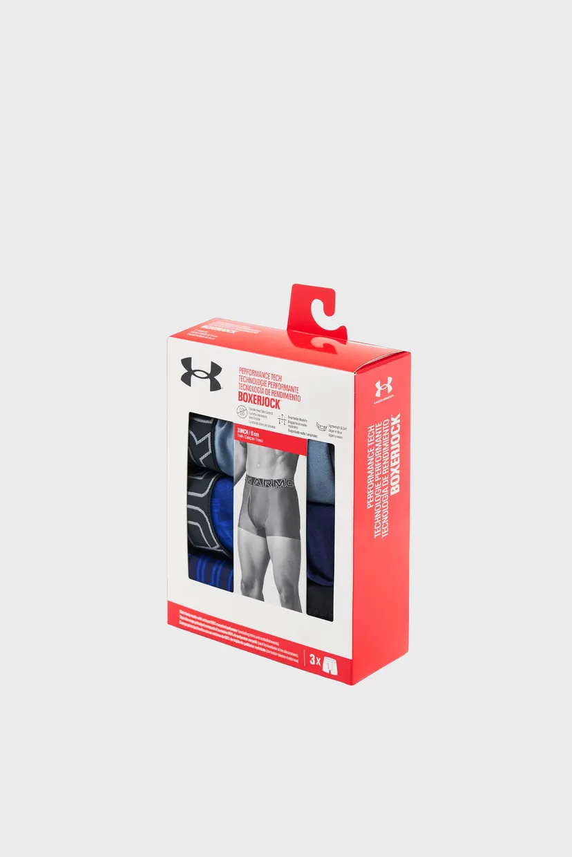 Мужские боксеры (3 шт) UA PERFORMANCE TECH - PRINT 3 4