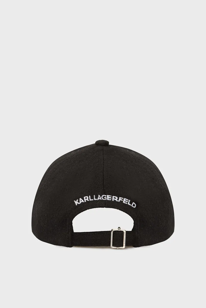 Жіноча чорна вовняна кепка K IKONIK 2.0 WOOL CAP 3