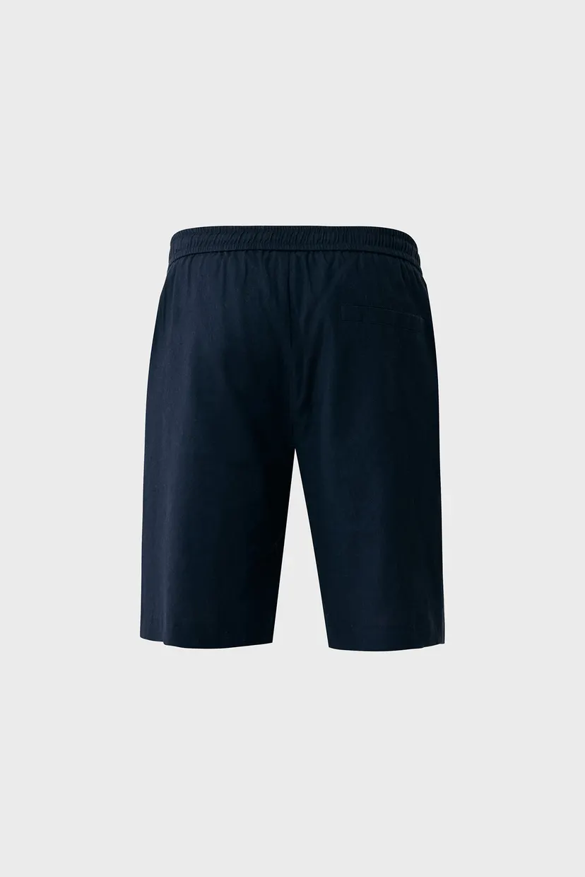 Чоловічі темно-сині лляні шорти DANIEL Basic linen shorts 6