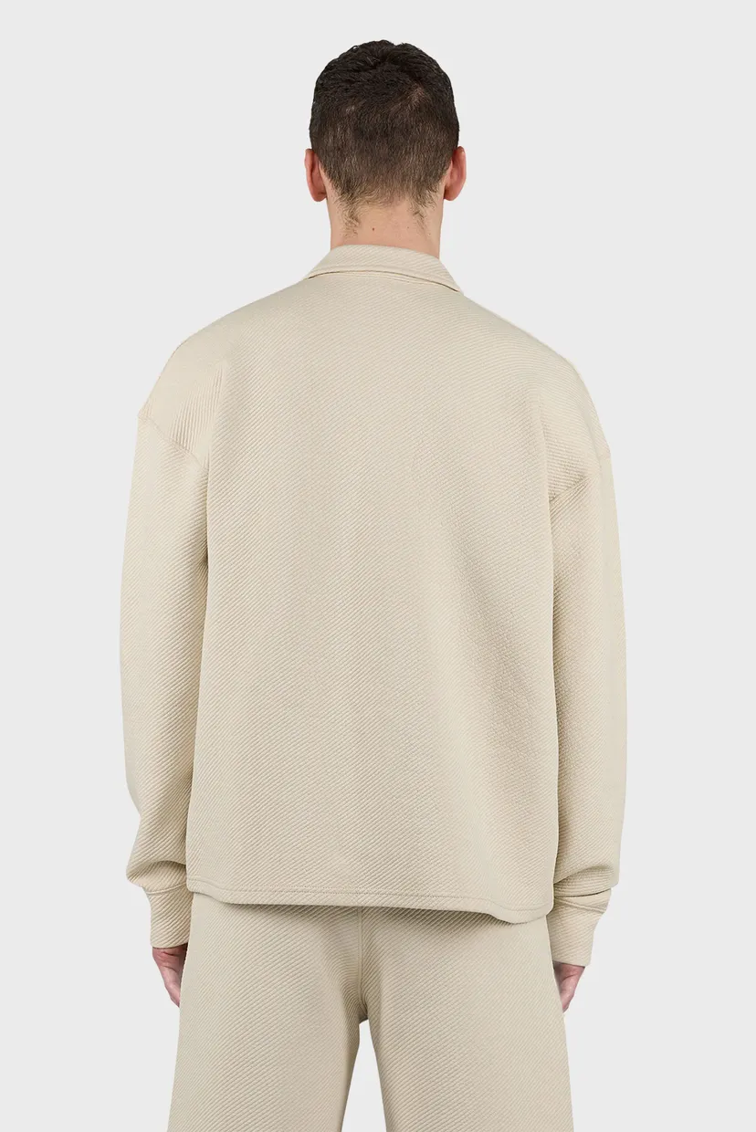 Чоловіча бежева сорочка Tate Structured Overshirt 4