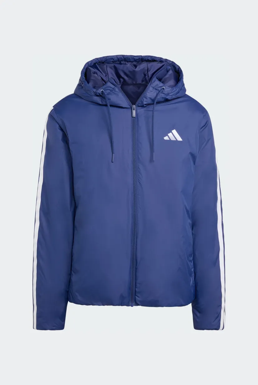 Мужская синяя куртка Essentials CLIMAWARM 3-Stripes Insulated Hooded 6