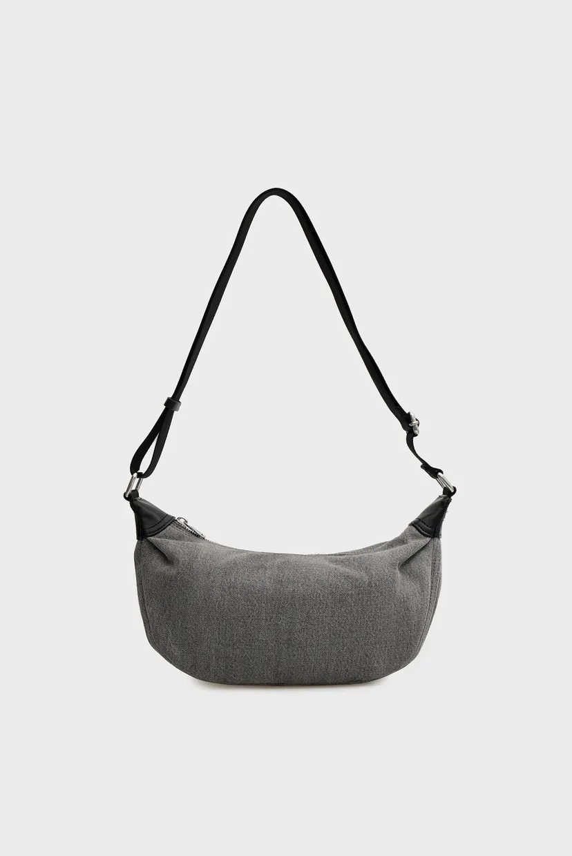 Жіноча сіра джинсова сумка HEART-D CROSSBODY II Diesel X10688