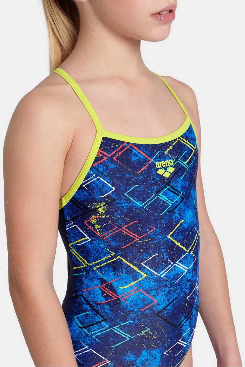 Дитячий темно-синій купальник з візерунком 3
