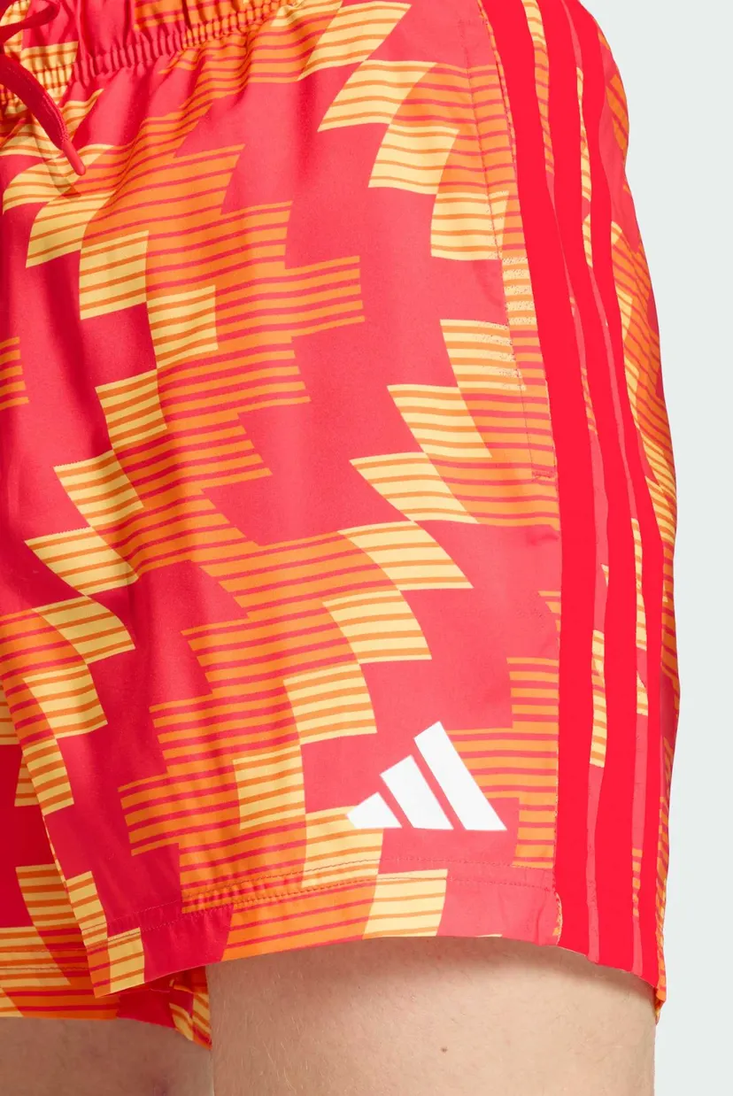 Чоловічі червоні плавальні шорти з візерунком FOOTBALL-INSPIRED GRAPHIC SWIM SHORTS 5 INCH 4