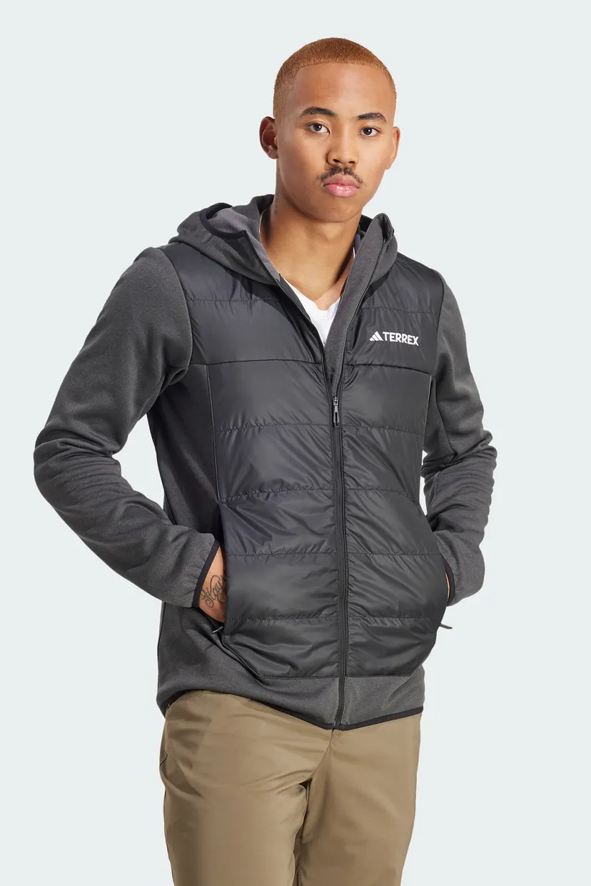 Мужская темно-серая ветровка Terrex Multi Hybrid Insulated Hooded 4