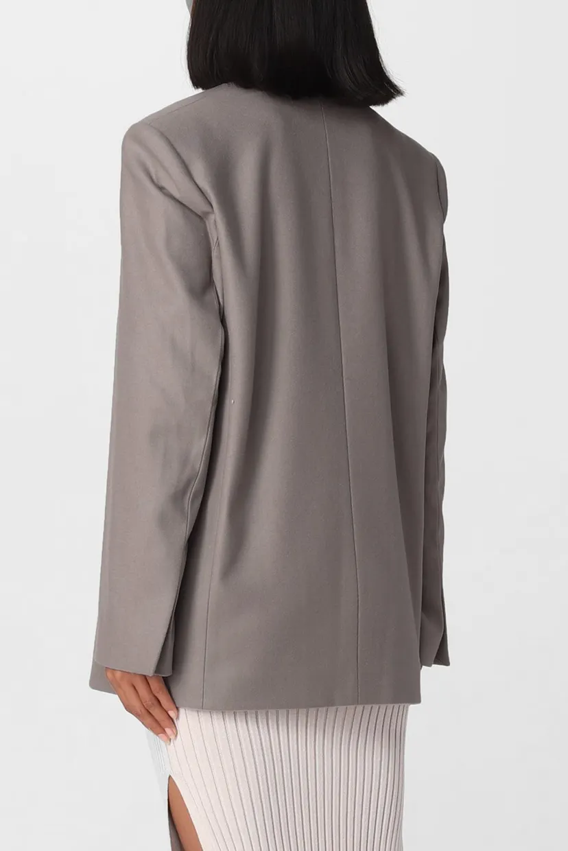 Женский бежевый шерстяной жакет SOFT WOOL TAILORED BLAZER 4