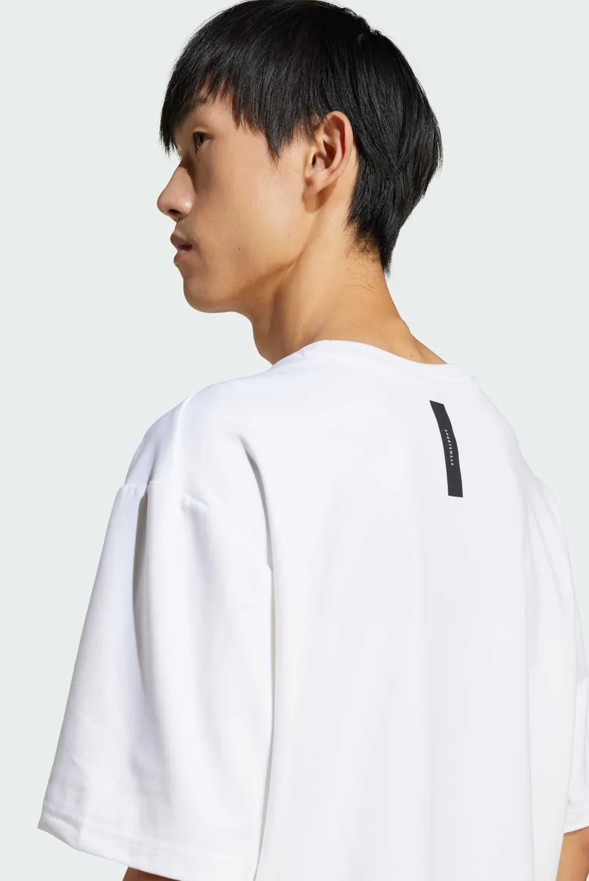 Мужская белая футболка adidas Z.N.E. Loose-Fit 5