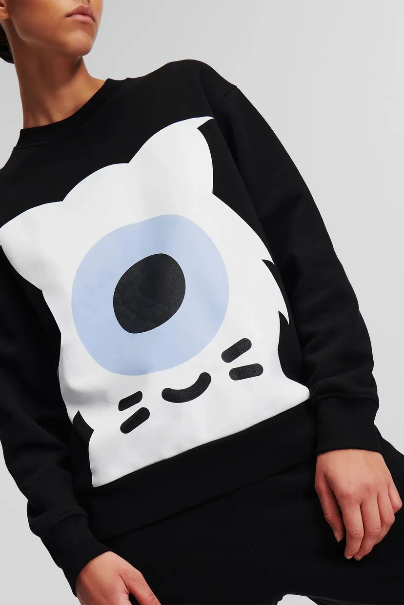 Жіночий чорний світшот Karl Lagerfeld x Darcel Disappoints 4