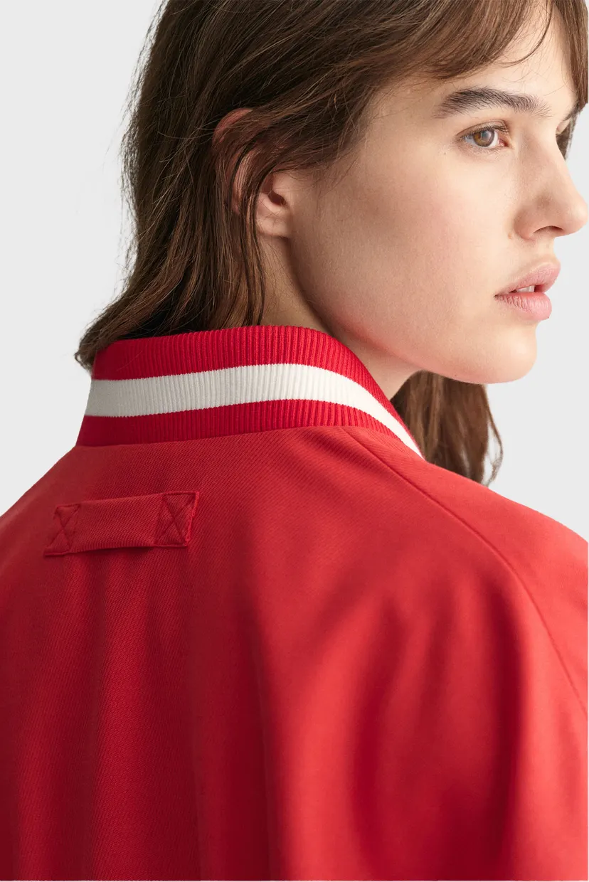 Жіночий червоний бомбер CROPPED VARSITY 5
