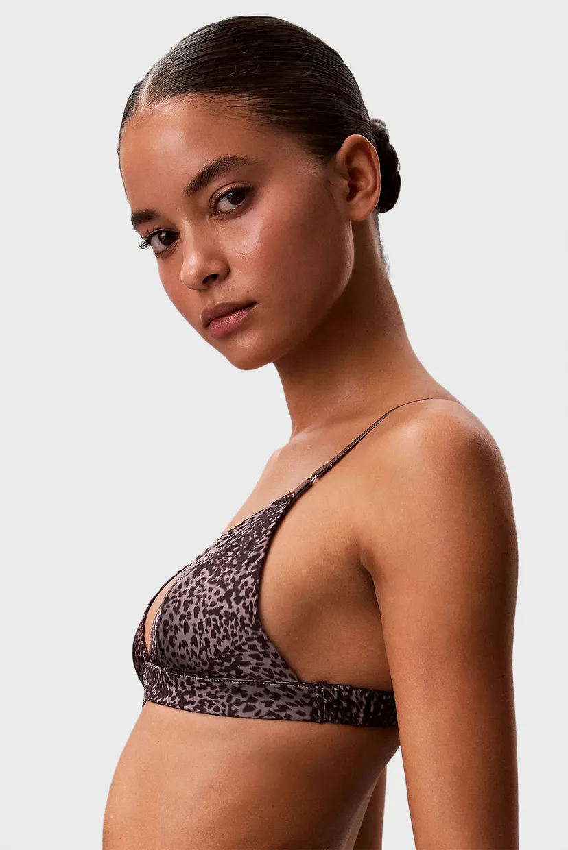 Женский коричневый бюстгальтер с узором UNLINED 4