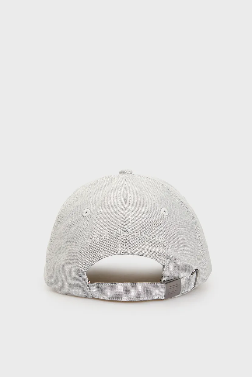 Чоловіча сіра кепка TH FLAG OXFORD 6 PANEL CAP 3